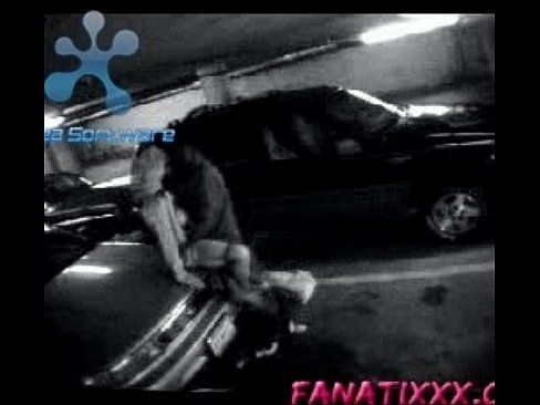 Parking lot blowjob caught on security camera